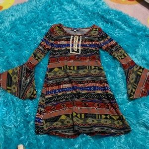 Dress with accent sleeves size 8 girls